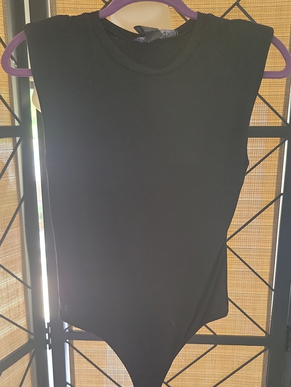 Polly & Esther Black Sleeveless Bodysuit